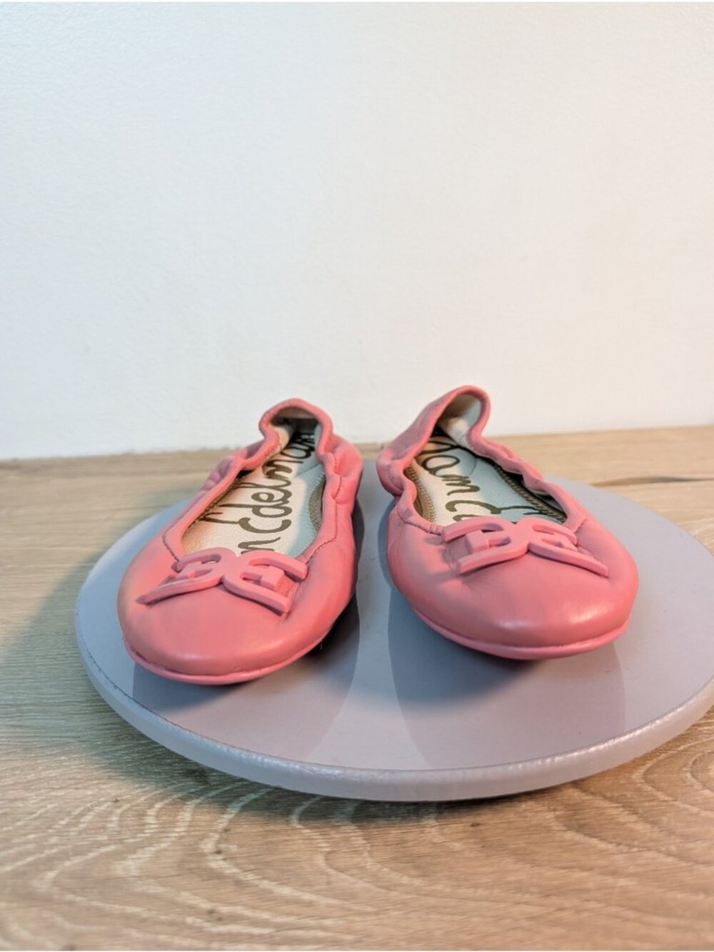 Sam Edelman Felicia Classic Ballet Flats Saddle Leather Pink Size 6 - Picture 2 of 7